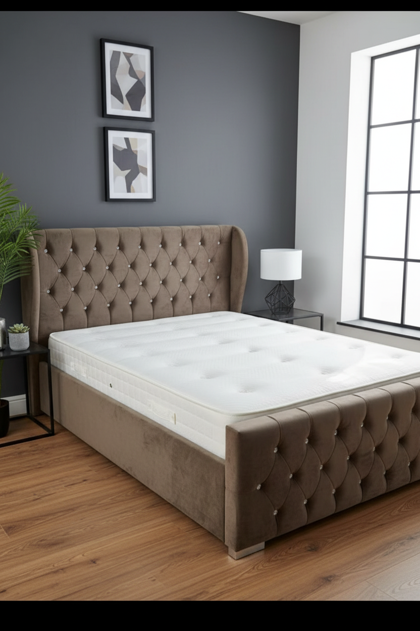 Taupe Brown Bed Style 2